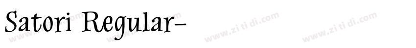 Satori Regular字体转换